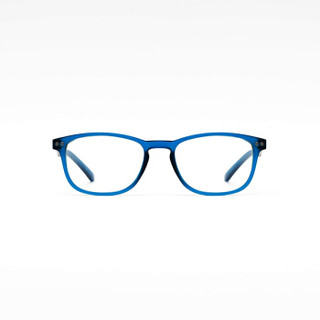 英国众慕（Z-ZOOM）时尚圆框简约防蓝光老花眼镜男女通用舒适防紫外线老视镜04142 蓝色150度