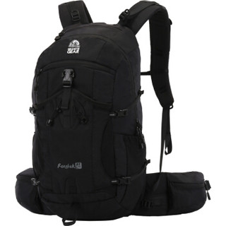 GRANITEGEAR花岗岩休闲运动包 户外徒步登山背包 可拆卸旅行双肩包28升带防雨罩 G7118黑色