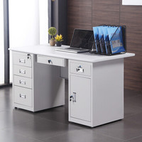 佐盛钢架办公桌工作台电脑桌财务桌职员桌写字台 140*70款式5