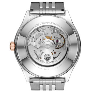 阿玛尼(EmporioArmani)手表钢制表带经典时尚休闲机械男士时尚腕表AR60002