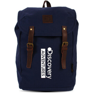 Discovery Adventures 发现频道 多功能行李包帆布书包女韩版双肩男健身背包三用旅行背包 DHF64688 蓝色