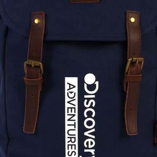 Discovery Adventures 发现频道 多功能行李包帆布书包女韩版双肩男健身背包三用旅行背包 DHF64688 蓝色