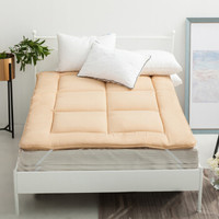 迎馨 床垫家纺 榻榻米可折叠床褥子垫被磨毛床垫子 适用1.8米床 卡其 四季-3.5cm厚度