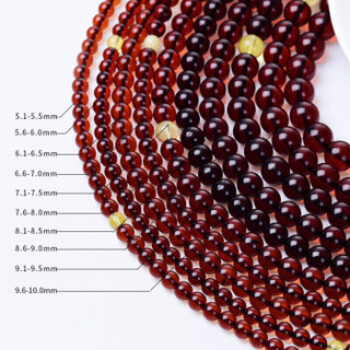 欧采妮蜜蜡ZB00001-1 琥珀血珀手串 108颗佛珠手串项链 多圈串珠男女款 约5.1-5.5mm