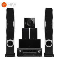 惠威（HiVi）RM600A+天龙X1500 黑色家庭影院套装5.1声道功放音响家用客厅电视音响落地音箱全国免费安装