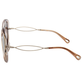 CHLOE 蔻依 女款 棕色透明镜框深茶色渐变镜片眼镜太阳镜 CE741SA 905 58mm