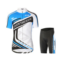 迈森兰 MYSENLAN 骑行服套装 男子春夏自行车骑行服骑行裤 17K-侠影短套蓝色 L