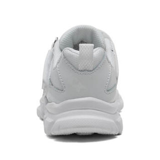 斯凯奇（Skechers）舒适小白鞋 魔术贴缓震运动休闲鞋95474L 白色 35