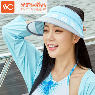 韩国VVC CM00068新款夏季女防晒帽韩版时尚运动太阳帽防紫外线百搭遮阳帽空顶帽 玫红色