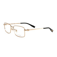 TRUSSARDI 杜鲁萨迪 男款金色镜框金色镜腿钛金属全框光学眼镜架眼镜框 VTR121 0300 59MM