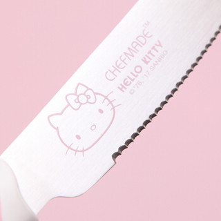 学厨（CHEF MADE）KT7021 HELLO KITTY(凯蒂猫)正版授权日本锯齿刀面包刀吐司切片刀 不锈钢多用刀