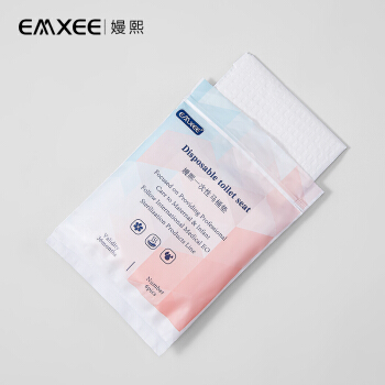 EMXEE 嫚熙 一次性马桶垫产妇旅行孕产妇坐便器垫纸加厚马桶套坐垫纸1包 MX-6006 1包*6片