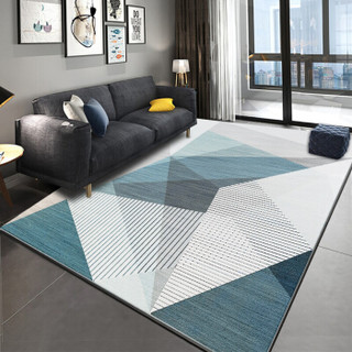 南极人NanJiren 地毯 简约客厅沙发茶几地垫北欧卧室地毯 三角 140*200cm