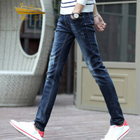 金盾（KIN DON）牛仔裤 新款男士牛仔裤时尚简约直筒牛仔长裤QT1012-1018蓝色29
