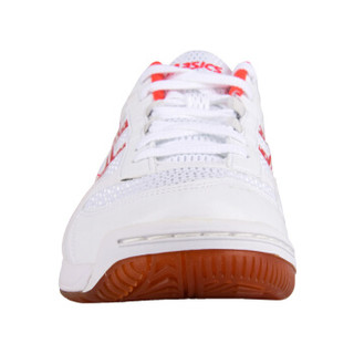 ASICS亚瑟士 乒乓球鞋男款女款 专业级夏季透气防滑运动鞋 B000D-0124 白红色 39