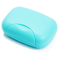 四万公里40000KM 香皂盒 出差旅行便携式带锁扣密封手工肥皂收纳盒 旅游用品 SW2008 塑料锁扣蓝色(2件起售)