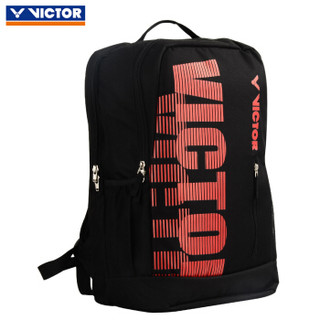 威克多VICTOR 胜利羽毛球包 3支装羽毛球拍双肩背包运动休闲包BR6013CD黑红