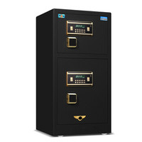 虎牌保险柜家用办公大型双门密码开启保管柜1米睿智黑 BGX-5/D1-100
