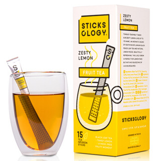 英国欧乐集（Sticksology）柠檬红茶 进口茶叶冲调饮品 袋泡茶包盒装1*15包 37.5g *7件