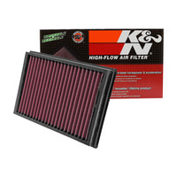 K&N KN美国风格可清洗高流量空气滤清器适用于福特福克斯沃尔沃C30/S40空气格空气滤芯空滤33-2877
