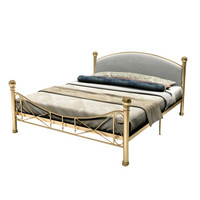 奈高NG公寓床铁艺床单双人现代简约铁架床宿舍家具灰色靠背款1.8米款