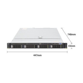 华为HUAWEI 机架式服务器1288HV5 1U4盘 3106*2CPU 16G*2 2TSATA*3 550W双电RAID0,1,5,6,10,50质保三年