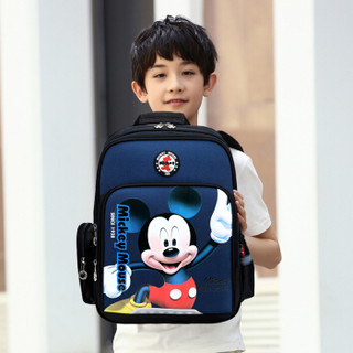 迪士尼（Disney）书包男小学生书包 儿童书包卡通减负双肩背包 TGMB0243A宝蓝色