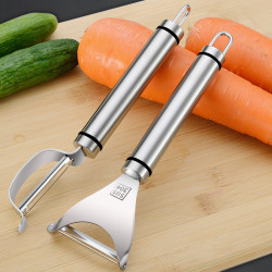 304不锈钢削皮刀水果刀黄瓜刨刀多功能厨房土豆刮皮刀去皮神器