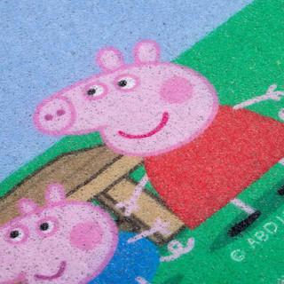 小猪佩奇 Peppa pig 迎宾地垫门垫 家用浴室脚垫 防滑可折叠丝圈地毯 50*80cm 布谷布谷