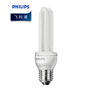 飞利浦PHILIPS 标准型节能灯 E27大螺口U型荧光灯照明家用光源 11W CD白光 12只装