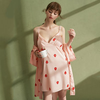 GAINREEL 歌瑞尔 HWD19128 草莓印花睡裙二件套