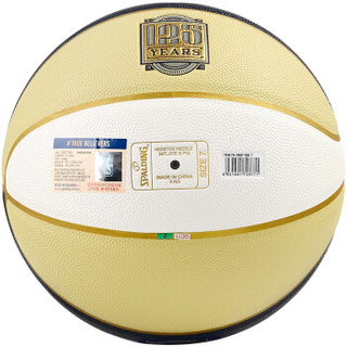 斯伯丁(SPALDING)125周年纪念款篮球 76-566Y PU材质 7号蓝球 黄蓝白