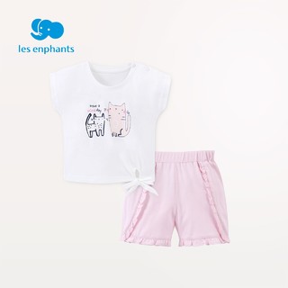 Les enphants 丽婴房 女童纯棉套装