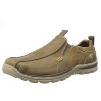 SKECHERS 斯凯奇 Superior Haute 男士一脚蹬休闲皮鞋 Desert US10