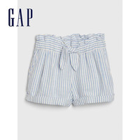 Gap 盖璞 女童亚麻休闲短裤
