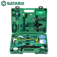 世达 SATA五金组合套装家庭工具箱家用维修钳子扳手螺丝刀组套 05166