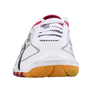 ASICS亚瑟士 乒乓球鞋男款女款 专业级夏季透气防滑运动鞋 TPA327 白红色 39.5