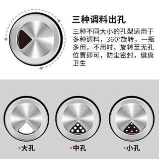 乐博乐博 ROBOROBO 旋转7件套玻璃调味瓶厨房调味罐欧式调料盒套装盐罐佐料家用调料瓶罐组合R120059