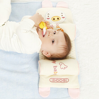欧育婴儿枕头0-1岁定型枕防偏头春秋款儿童枕头新生儿宝宝荞麦枕B1060 粉色