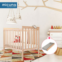 Micuna 西班牙原装进口实木婴儿床/欧式环保榉木多功能宝宝童床 BASIC1 婴儿床+床垫