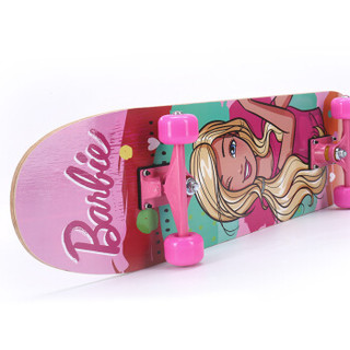 芭比（Barbie） 滑板初学者休闲滑板车男女童儿童代步双翘板 四轮刷街公路板枫木专业滑板图案