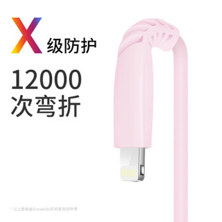 iSky MFi认证 苹果数据线Xs Max/XR/X/8/7手机快充充电器线USB电源线 支持iphone5/6s/7Plus/ipad X1.5米粉