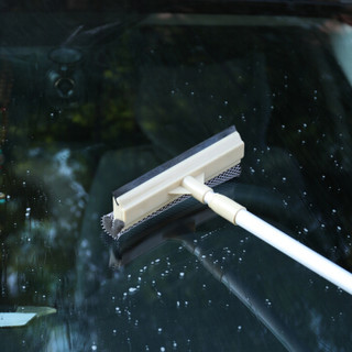 绿之源 双面清洗刷 擦玻璃神器铝合金伸缩杆大号擦窗器车用家用窗户高效刮洗清洁工具