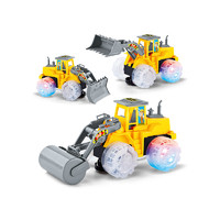 huanqi环奇 儿童电动滑行工程车系列男孩玩具车挖土机压路推土工程车 *2件