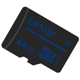 雷克沙(LEXAR) TF 存储卡MicroSD 64G 存储卡手机TF内存卡平板监控摄像头通用行车记录仪专用闪存卡