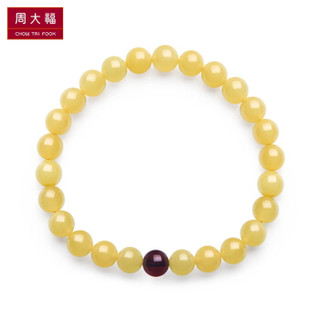 周大福（CHOW TAI FOOK）礼物 简约时尚 琥珀手链/手串 V111712 640 17.5cm