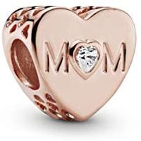 Pandora 潘多拉 781881CZ 母亲的心 925银玫瑰金串珠 284.15元