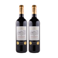 法国原装进口 波尔多产区欢乐酒庄城堡2015红葡萄酒红酒750mlx2支13.5%vol. AOC级