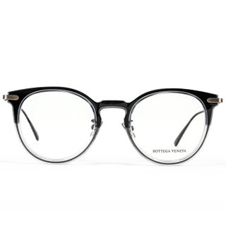 葆蝶家(BOTTEGA VENETA)眼镜框男女 镜架 透明镜片灰色镜框BV0211O 001 49mm
