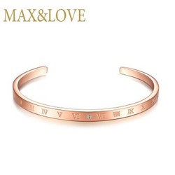 Max&Love 钻石手镯 玫瑰金色